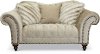 Traditional Golden Sand Embossed Velvet Loveseat - Lorraine