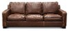 Casual Classic Sandalwood Brown Leather Sofa - Pinkerton
