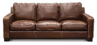 Casual Classic Sandalwood Brown Leather Sofa - Pinkerton