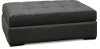 Contemporary Granite Gray Ottoman - Noah