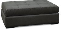 Contemporary Granite Gray Ottoman - Noah