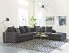 Contemporary Granite Gray 4 Piece Sectional - Noah