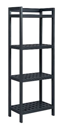 Graphite Gray Tall Bookcase/Media Tower - Beaumont