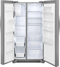 DGHX2655TF Frigidaire Gallery 25.6 cu. ft. Side by Side Refrigerator - 36 Inch Stainless Steel-2