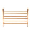 3-Tier Shoe Rack Tower Shelf Storage Organizer - Natural Bamboo -3