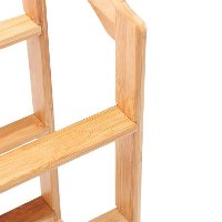 3-Tier Shoe Rack Tower Shelf Storage Organizer - Natural Bamboo-4