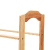 3-Tier Shoe Rack Tower Shelf Storage Organizer - Natural Bamboo -5