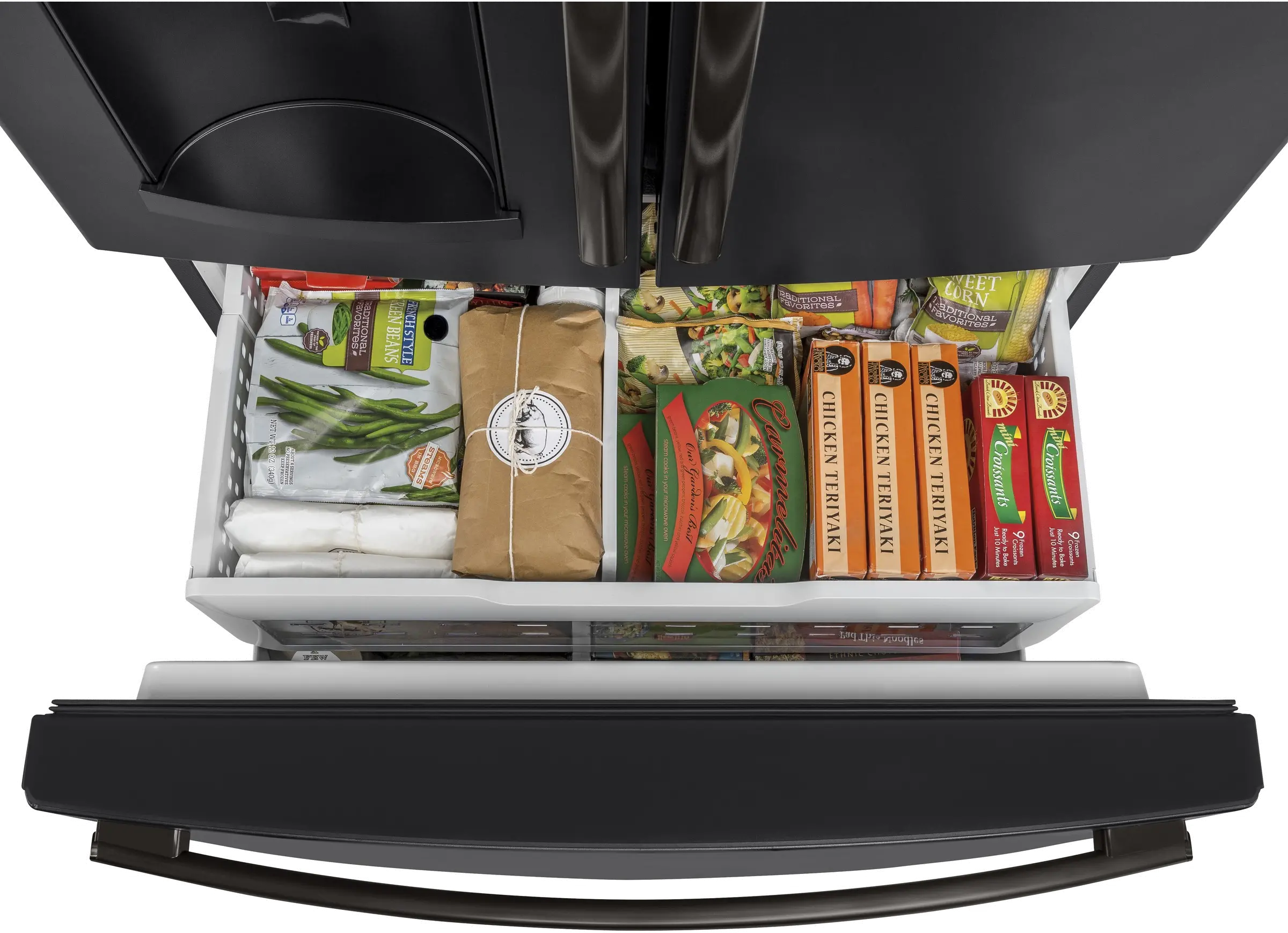 GFE28GELDS GE 27.8 cu ft French Door Refrigerator - Black Slate-7