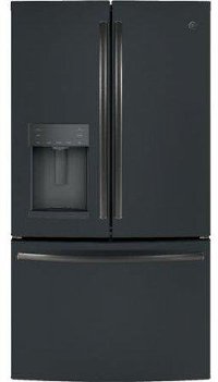 GFE28GELDS GE 27.8 cu. ft. French-Door Refrigerator - 36 Inch Black Slate