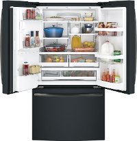GFE28GELDS GE 27.8 cu. ft. French-Door Refrigerator - 36 Inch Black Slate-5