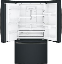 GFE28GELDS GE 27.8 cu. ft. French-Door Refrigerator - 36 Inch Black Slate-6