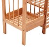 4-Tier Shoe Rack Tower Shelf with Umbrella Stand - Natural Bamboo-3