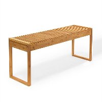 Shoe Bench Boot Organizing - Natural Bamboo