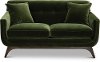 Mid Century Modern Olive Green Loveseat - Falkirk