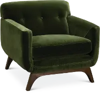 Mid Century Modern Olive Green Chair - Falkirk