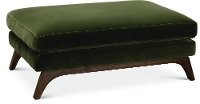 Mid Century Modern Olive Green Cocktail Ottoman - Falkirk