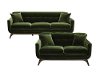 Modern Olive Green 2 Piece Living Room Set - Falkirk