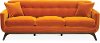 Mid Century Modern Amber Orange Sofa - Falkirk