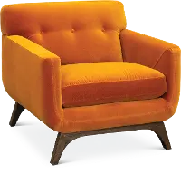 Mid Century Modern Amber Orange Chair - Falkirk