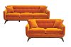 Amber Orange 2 Piece Living Room Set - Falkirk