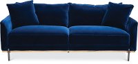 Modern Royal Blue Velvet Sofa - Marseille
