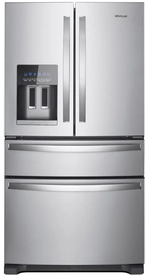 WRX735SDHZ Whirlpool 24.5 cu ft 4 Door Refrigerator - Stainless Steel-1