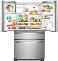 WRX735SDHZ Whirlpool 36 Inch 4 Door French Door Refrigerator - 24.5 cu. ft., Fingerprint Resistant Stainless Steel-2