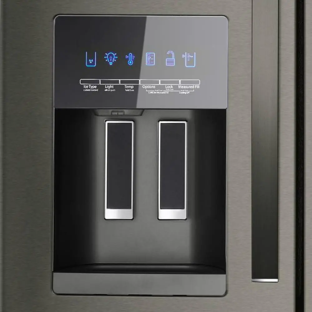 WRX735SDHV Whirlpool 24.5 cu ft 4 Door Refrigerator - Black Stainless Steel-4