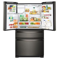 WRX735SDHV Whirlpool 36 Inch 4 Door French Door Refrigerator - 24.5 cu. ft., Black Stainless Steel-2