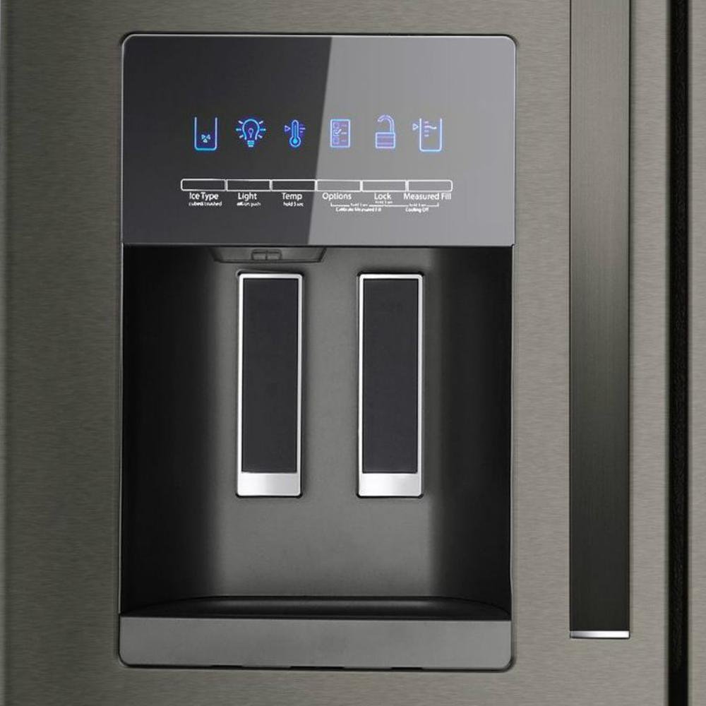 WRX735SDHV Whirlpool 36 Inch 4 Door French Door Refrigerator - 24.5 cu. ft., Black Stainless Steel-4
