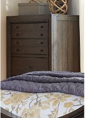 Traditional Dark Brown Chest of Drawers - Catawba