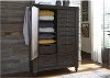 Clearance Traditional Dark Brown Door Chest - Catawba