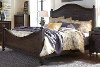 Clearance Traditional Dark Brown Queen Bed - Catawba