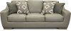 Contemporary Cement Gray Leather Sofa - Bowie