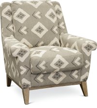 Casual Contemporary Flax Tan Accent Chair - Bowie