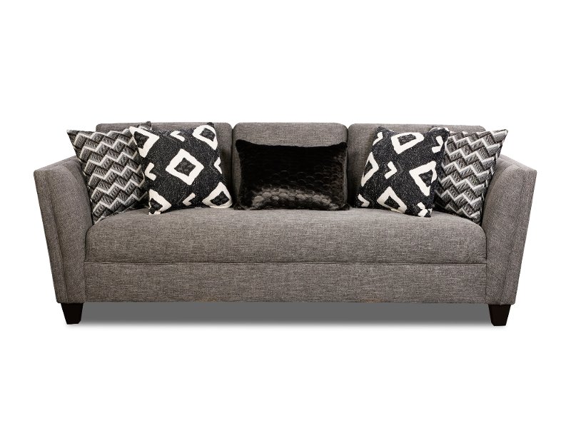 Modern Contemporary Gray Sofa Carbon Rc Willey Furniture Modern Contemporary Gray Sofa Carbon