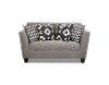 Modern Contemporary Gray Loveseat - Carbon-1