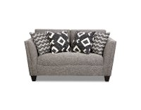 Modern Contemporary Gray Loveseat - Carbon