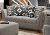 Modern Contemporary Gray Loveseat - Carbon-2