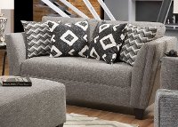 Modern Contemporary Gray Loveseat - Carbon-2