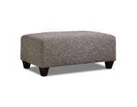 Modern Contemporary Gray Ottoman - Carbon