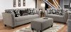Modern Contemporary Gray 2 Piece Living Room Set - Carbon