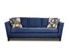 Mid-Century Modern Blue Sofa - Patchquilt