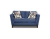 Mid-Century Modern Blue Loveseat - Patchquilt-2