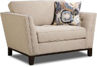 Mid-Century Modern Taupe Chair - Patchquilt