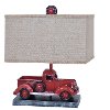 Well Traveled Rustic Red Truck Table Lamp