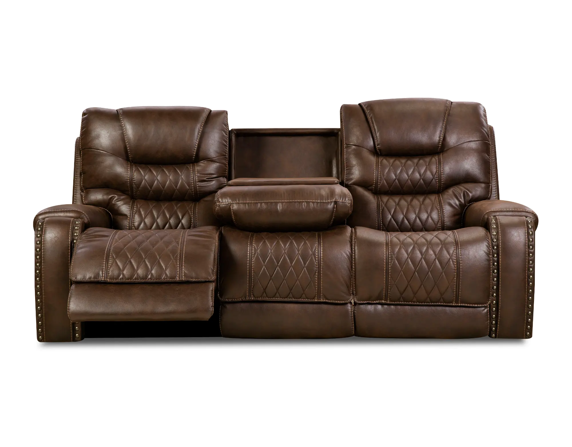 Chocolate Brown Power Sofa - Desert-2