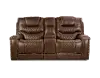 Clearance Desert Brown Power Reclining Loveseat