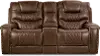 Clearance Desert Brown Power Reclining Loveseat