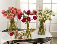 25 Inch Pink Poppy Stem For Arrangement-2